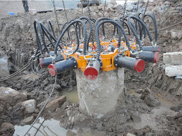 Disjuntor hidráulico da pilha da maquinaria de construção para esmagar pilhas diferentes do diâmetro