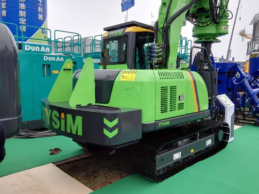 Máquina de empilhamento usada com sistema hidráulico de circuito fechado, comprimento máximo da pilha até 30 metros e motor ISUZU AA-6HK1XQP para trabalho de fundação