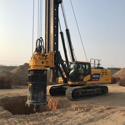 Máquina de empilhamento rotativo KR300C com 320 kN.m Torque para 54m profundidade de perfuração e 2500mm de diâmetro