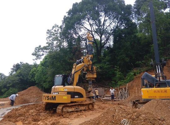 empilhando o guincho principal do torque 45kN.m de Máximo Profundidade 10m Máximo Diâmetro 1000mm Tysim KR40A do aluguer do equipamento para puxar a força 4.5t