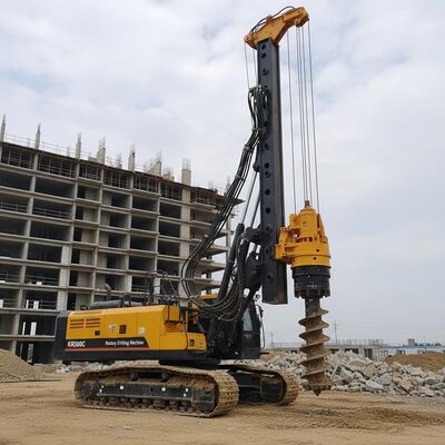Máquina de perfuração rotativa KR300C com profundidade de perfuração de 54 m, torque de 320 kN.m e diâmetro de perfuração de 2500 mm para fundações de alta altura